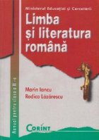 Limba literatura romana manual pentru