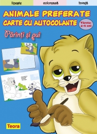 Lipeste-Coloreaza-Invata - Animale preferate - parinti si pui