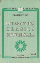 Literatura clasica universala Volumul lea
