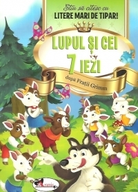 Lupul si cei 7 iezi - Stiu sa citesc cu litere mari de tipar