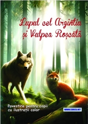 Lupul cel argintiu şi Vulpea Roşcată : povestire pentru copii cu ilustraţii color