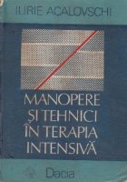 Manopere si tehnici in terapia intensiva