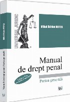 Manual de drept penal : partea generală