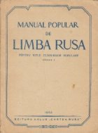 coperta Manual popular de limba rusa pentru uzul cursurilor populare, Ciclul I