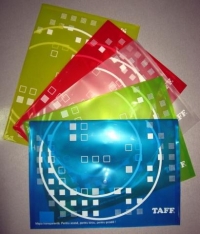 Mapa plastic gen plic cu buton TAFF