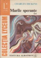Marile sperante, Volumul al II-lea Marile sperante, Volumul al II-lea