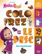 Masha şi ursul : colorează şi lipeşte,eroi năzdrăvani