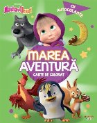 Masha şi ursul : Marea aventură,carte de colorat cu autocolante