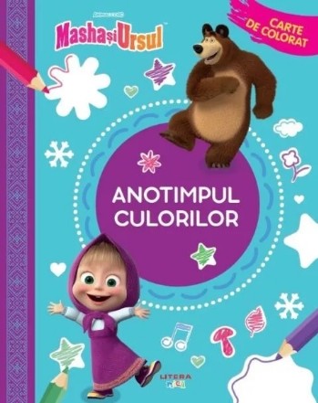 Masha şi ursul : anotimpul culorilor,carte de colorat