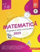 Matematică : olimpiade şi concursuri şcolare 2025,clasele 7-8