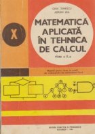 Matematica aplicata tehnica calcul Clasa