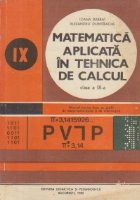 Matematica aplicata tehnica calcul Clasa