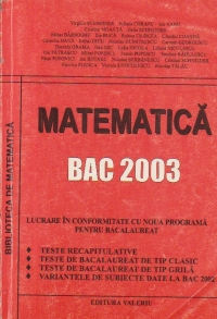 Matematica - BAC 2003