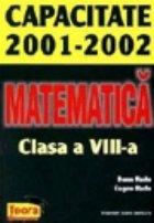 Matematica Capacitate 2001 2002 clasa