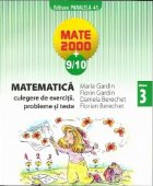 coperta Matematica. Culegere de exercitii si probleme (clasa a III-a, MATE 2000+9/10)