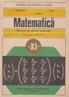 Matematica - Elemente de algebra superioara, Manual pentru clasa a XI-a (Editie 1990)