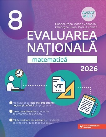 Matematica. Evaluare Nationala 2026. Clasa a VIII-a
