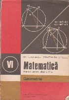 Matematica - Geometrie, Manual pentru clasa a VI-a (Cuculescu, Ottescu Editie 1981)