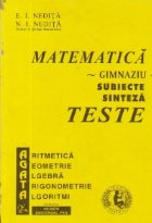 Matematica Gimnaziu Subiecte sinteza Teste