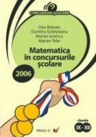 MATEMATICA CONCURSURILE SCOLARE 2006 CLASELE