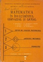 Matematica invatamantul gimnazial liceal Volumul