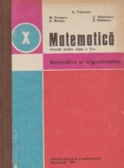 Matematica. Manual pentru clasa a X-a - Geometrie si trigonometrie