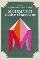 Matematici clasice moderne Volumul lea