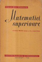 Matematici superioare, Manual pentru clasa a XI-a umanistica
