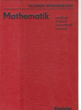 Mathematik Register (English, Deutsch, Franzosisch, Russisch)