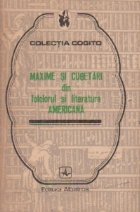 Maxime si cugetari din folclorul si literatura americana