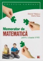 Memorator de matematica pentru clasele V-VIII