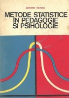 Metode statistice in pedagogie si psihologie Metode statistice in pedagogie si psihologie