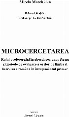 Microcercetarea rolul profesorului în abordarea