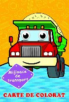 Mijloace de transport (cu ochisori). Carte de colorat