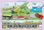 Mijloace de transport - joc didactic cu 20 de piese