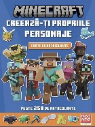 Minecraft : crează-ţi propriile personaje,carte cu autocolante