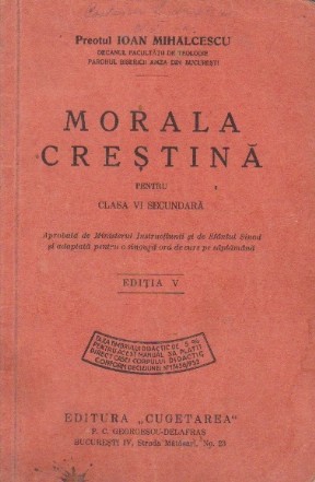 Morala Crestina pentru clasa VI secundara