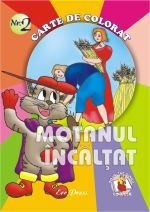 Motanul incaltat - carte de colorat