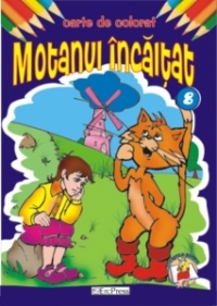 Motanul incaltat - carte de colorat (colectia Povestile bunicii, nr. 8)