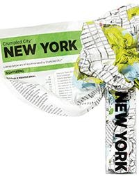 New York Crumpled City Map