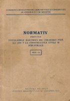 Normativ privind instalatiile electrice (de