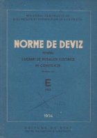 Norme de deviz pentru lucrari de instalatii electrice in constructii E 1953