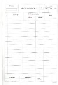 Nota de Contabilitate