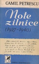Note zilnice (1927 - 1940) Note zilnice (1927 - 1940)