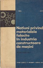 Notiuni Privind Materialele Folosite Industria