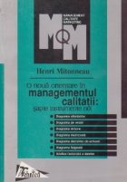O noua orientare in managementul calitatii. Sapte instrumente noi