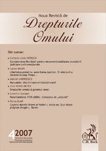 Noua Revista de Drepturile Omului nr. 4/2007