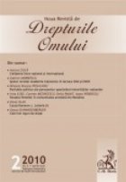 coperta Noua Revista de Drepturile Omului, Nr. 2/2010
