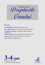 Noua Revista de Drepturile Omului, nr. 3-4/2005