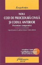 Noul Cod de procedura civila si Codul anterior - actualizat 1 iunie 2012